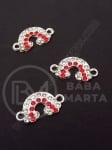 Element de conectare curcubeu cu cristal 20x12mm 1 pachet 5 buc 304035
