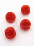 Pompom 20mm portocaliu închis calitate suplimentară 1 pachet 20 bucăți 461447