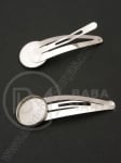 Agrafă de păr 54x18mm color argintie 1 pachet 2 buc 301837