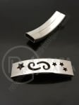 Placă zodiacală Rac OȚEL 40x12mm gaură 10x3mm 1buc 305637