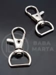 Carabină 37x17mm argintie, orificiu 7x14mm, 5 buc, 301520
