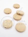 Mărgele din lemn 20x5mm natural, orificiu 1.5mm, 20 buc. 321324