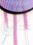 Panglică cu paiete 6mm violet curcubeu 1 metru 411066