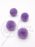 Pompom 20mm violet calitate suplimentară 1 pachet 20 bucăți 461218