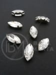 Farfurie de sticlă (cristal) 15x7x5mm transparentă în cutie metalică 1 pachet 4 bucăți 151736