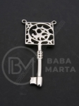 Pandantiv otel 39x14mm gaura 2mm 1 buc 901006