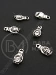 Pandantiv Buddha 20x10mm culoare argintie 1 pachet 10 buc 306097