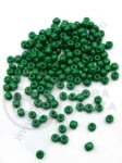 Margine din sticlă verde închis 4~5x3~5mm gaură 1.3mm 1 pachet 50g 334138