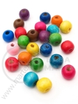 Bilă de lemn 10x9mm Mix 1 pack 40g ~120 buc 321124