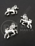 Pandantiv metalic 16x16x4mm culoare unicorn argintie 1 pachet 5 buc 308673