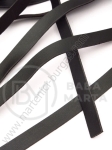 Panglică neagră din piele artificială 10x1.5mm 1 meter 421122
