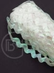 Lamelă lată 5,5 mm alb curcubeu zig-zag 13 metri 411268