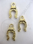 Potcoavă metalică, aurie 18x10mm. 1 buc. 9558