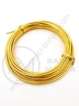 Sârmă de aluminiu 2,5 mm culoare aurie 1 pachet ~5 metri 141212