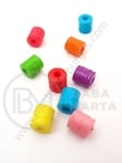 Margele 10x8mm colorate, gaură 3mm, 1 pachet 40g ~78 buc 312531