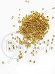 Mărgele 1.5x1mm OȚEL (304) auriu gaură 0.8mm 1 pachet 30buc 305861