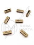 Mărgele metallice 13x5mm bronz antic 10 buc 308700