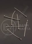 Element de conectare 30x0.7mm OȚEL (304) argint 20 buc 307032