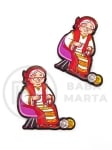 Figurină din lemn 42x33mm Baba Marta 10 pieces 182481
