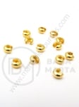 Dop cu încuietoare 3x2mm culoare aurie gaură 1.3mm 1 pachet 50 buc 301916