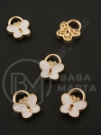 Pandantiv metalic 13.5x11mm culoare aurie 1 pachet 5 buc 309772