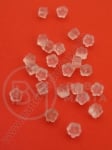 Dop de cercei din silicon 5x3mm, forme de floare, 100 pcs. 301176