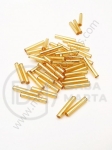 Mărgele de sticlă 15x2.5mm aurii 1 pachet 50g ~320 buc 331071
