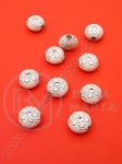 Figurină albă 10x6.5mm brad argintiu 1 pachet 40g ~113 buc 312150
