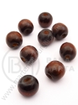 Bilă de lemn 11x12mm maro 1 pachet 40g ~72 buc 321098