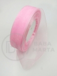 Panglică organza 25mm roz 1 rolă ~45 metri 451673