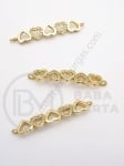 Element de conectare 33x6x1.5mm alamă cu zirconii forged 1 piece 305320