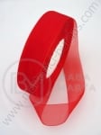 Panglică organza 25mm roșu ~45 metri 451569