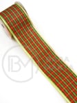 Panglică textilă CRĂCIUN lățime 63mm - lungime ~2,70 metri 462233