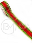 Panglică textilă CRĂCIUN lățime 38mm - lungime ~2,70 metri 462234
