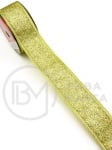 Panglică textilă aurie lățime 38mm - lungime ~2,70 metri 462240