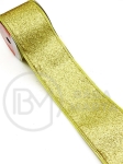 Panglică textilă aurie lățime 63mm - lungime ~2,70 metri 462241
