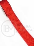 Panglică textilă roșie lățime 38mm - lungime ~2,70 metri 462243
