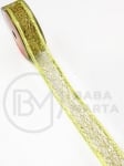 Panglică brocart auriu cu plasă, lățime 25mm - lungime ~2,70 metri 462248