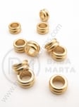 Mărgele 10x5mm OȚEL (304) culoare aurie gaură 6mm 1buc 309618