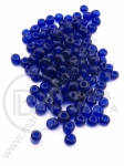 Margele de vitola transparente albastru inchis 4mm 50g 334097