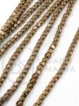 Cub de hematit 3mm, gaură nemagnetică 1mm ~130 buc ~40cm1 greutate 353232