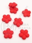 Floare roșu 20x4mm mată 40g ~32 buc 311761