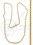Collier din oțel 2mm culoare aurie lungime 60cm 1 buc 281288