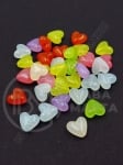 Inimă colorată 10x5.5mm gaură 1.5mm 1 pachet 40g ~104 buc 312858