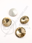Glass stone (cristal) 18x8.5mm aurie pentru încrustare 1 buc 151223
