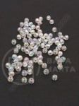 Bilă transparentă 4mm efect AB gaură 1mm 1 paquet 40g ~1530 buc 312545