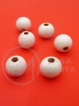 Bilă de lemn albă 14mm gaură 4.5mm 1 paquet 40g ~48buc 321293