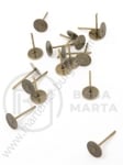 Vârf cercei 6x13mm culoare bronz antic 1 pachet 50 buc 301806