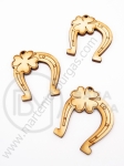 Potcoavă din lemn 34x39mm gaură 2.5mm 1 pachet 5 buc 181554