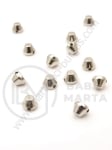 Plastic SSB culoare argintie 6x5mm 1 pachet 100 buc 153121